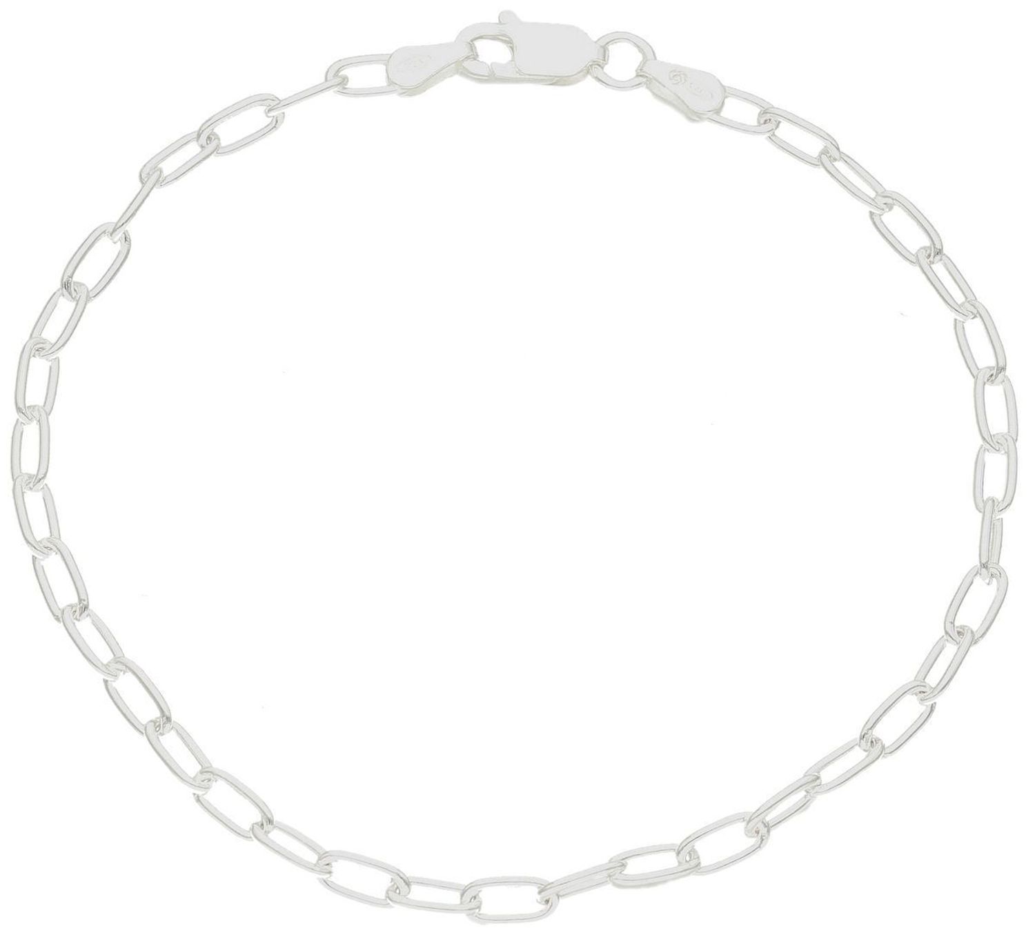 Srebrna bransoletka damska podłużne ogniwka rozmiar 19 DIA-BRA-19VL-925 3mm.  Bransoletka wykonana jest z najwyższej próby srebra 925 o splocie podłużnych ogniwek. Bransoletka srebrna o wadze 3,00 gram, długości 19 cm oraz szerokoś.jpg